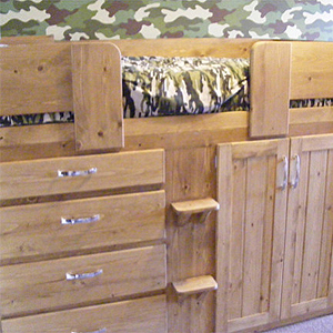 4 Drawer Boys Cabin Bed in Solid Oak