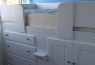 White Cabin Bed
