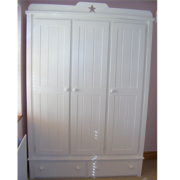 Large Wardrobe with Star Shaped Cut Outs