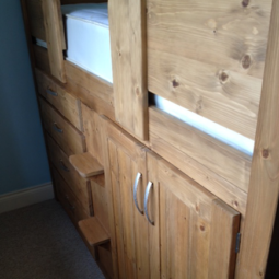 4 Drawer Cabin Bed in Traditional Finish