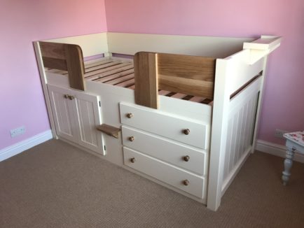 3 Drawer Cabin Bed In Cream
