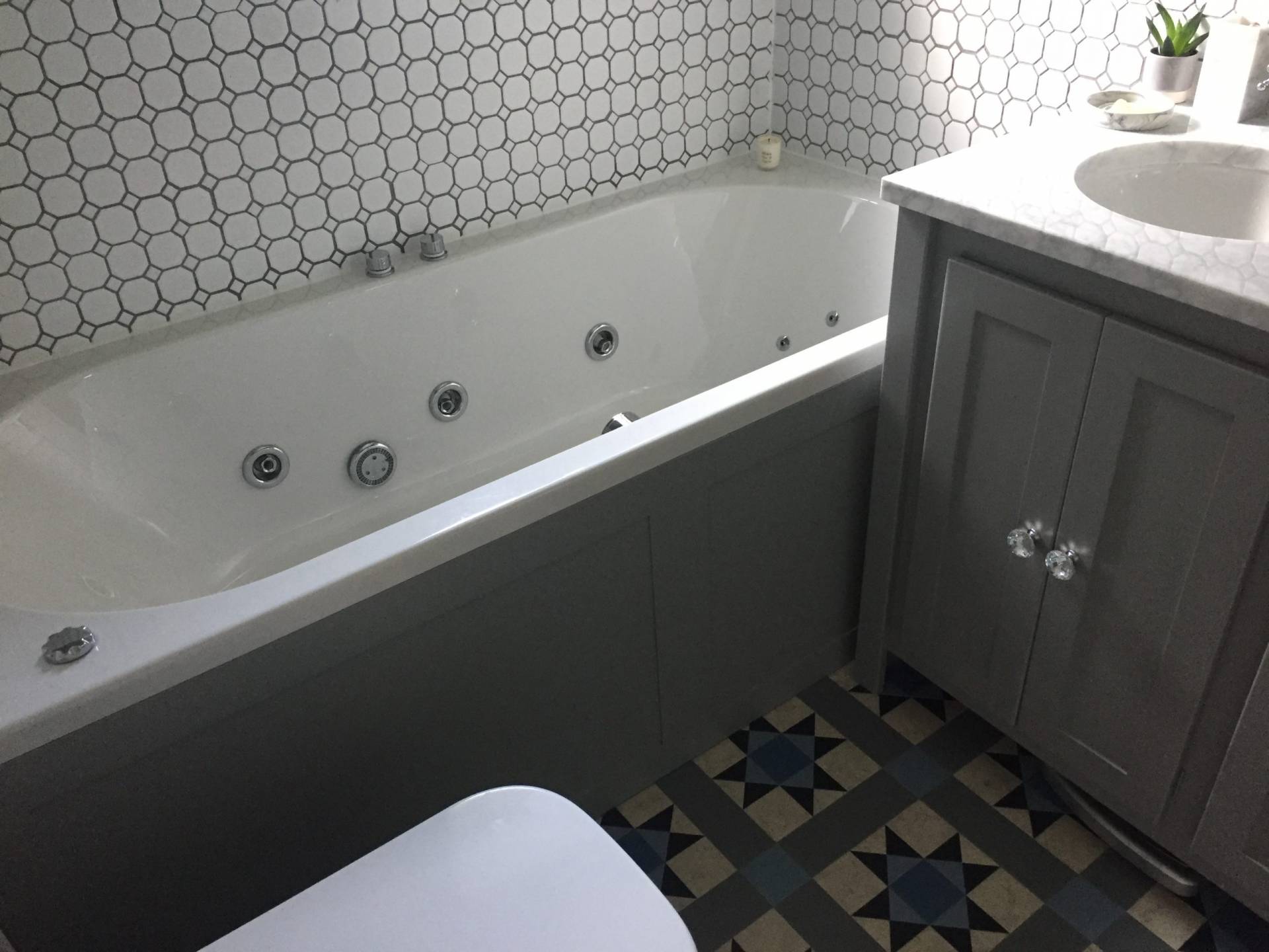 Manor House Grey Bath Panel