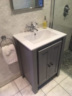Overlay Sink Vanity Unit In Plummet